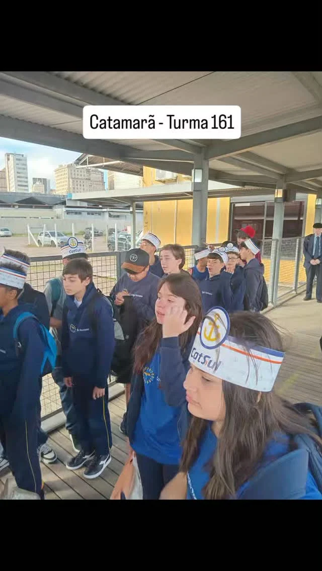 Saída de Estudos da turma 161 no dia 04 de Novembro 2025, Catamarã e pontos históricos de Guaiba- RS.@catamaracatsul #soucrsbj #souromano #colégioromanosenhorbomjesus #vemserromano